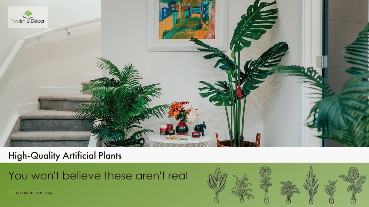 TreeishD's tweet image. Designed with care and details inspired by their living counterparts, our plant selection is as realistic as possible and complemented with natural materials. It may fool even an expert botanist. 

#TreeishDecor #cantbelievtheyarefake  #indordecor #homedecor  #yycbusiness