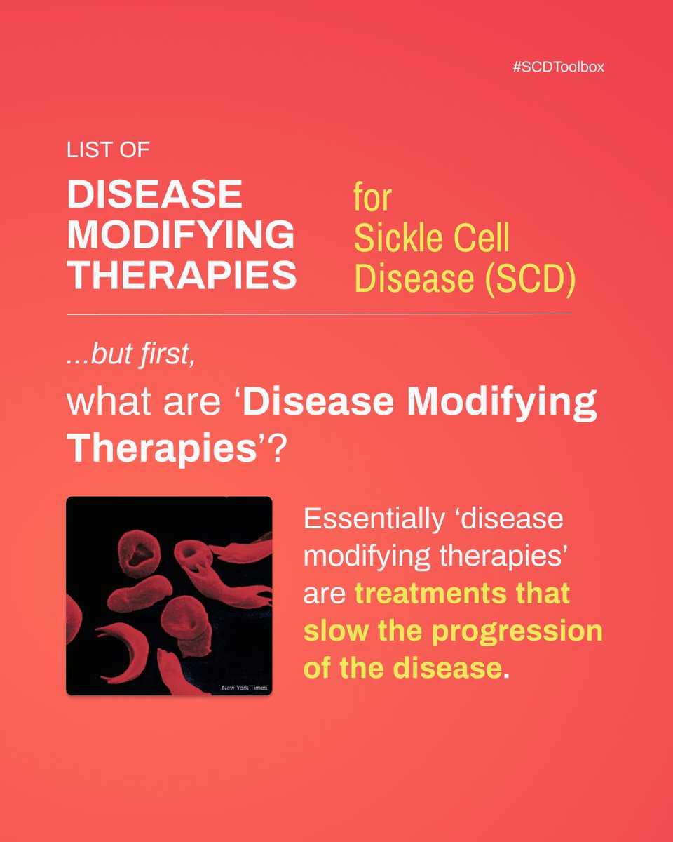 sicklecell101's tweet photo. Are you taking any of these therapies?? We’re sharing treatment options to help SLOW the progression of #sicklecell disease.
Check out treatment options for sickle cell disease.
#sicklecell101 #SCDtoolbox #sicklecellawarenessmonth #sicklecellawareness https://t.co/IJJZaDXLxr