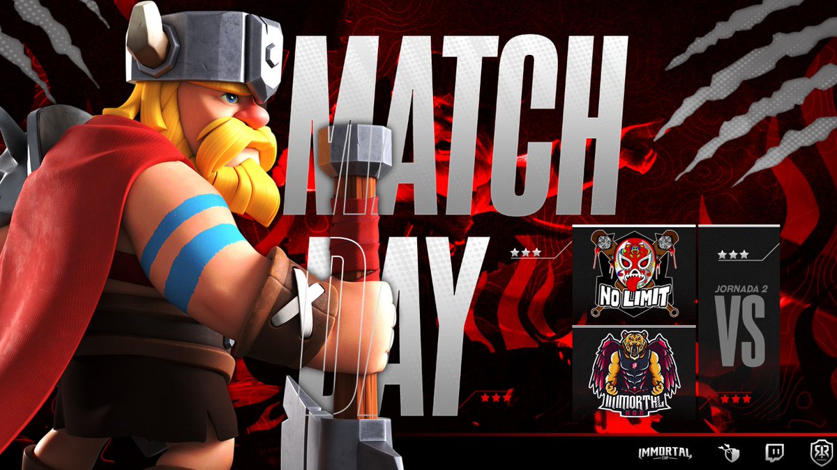 Tenemos 2 guerrasas en el canal de mí torneo Immortal Cup
<a href="/ElgalponcitoARG/">El Galponcito🇦🇷</a> vs <a href="/CRBetisCantera/">Herbalife Real Betis Cantera</a> 
4pm  🇲🇽  18pm 🇦🇷
Y mas tarde 
El clan del gran @esteguyrafa_coc No Limit vs @ImmortalAgee 
7pm 🇲🇽
Si hay pw en alguna guerra, sorteo de pase de oro 🙃