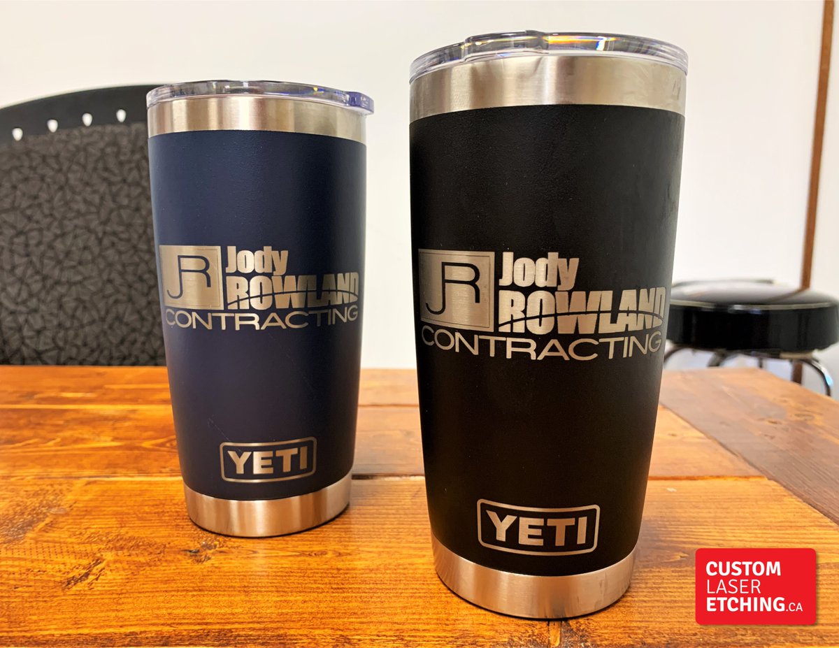 “Getting our logo etched onto #YETI brand products is a great help in building our brand. It’s long-lasting, which is our goal for this company: to be around for a long time. Process is quick, accurate &amp; affordable. Great to work with!”

-- Jody Rowland, Jody Rowland Contracting