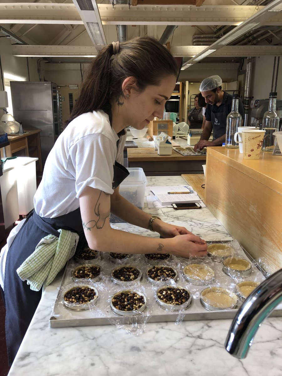 artisanschool's tweet photo. Canβt do a patisserie course without making several different types of pastry. Hot day for it, but it seemed to be going well. #pastry #patisserie #bakingblind https://t.co/JufFBpcQYt