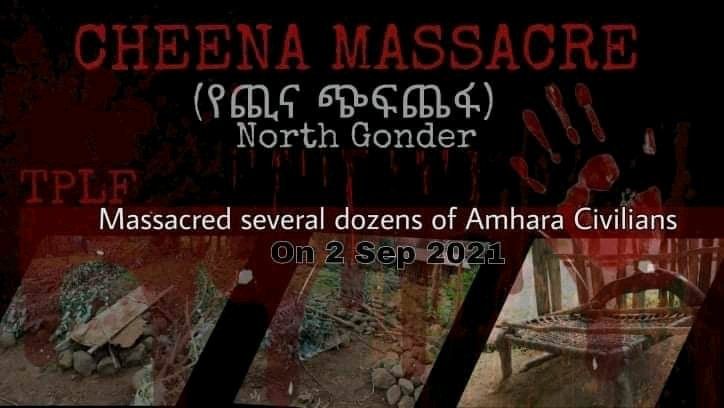 The brutal and murderous TPLF has massacred many innocent people in Chena Teklehaimanot, Dabat Woreda of North Gondar Zone. 
A message on the current affairs from Gizachew Muluneh, Communication Affairs Head to the Amhara Regional State.