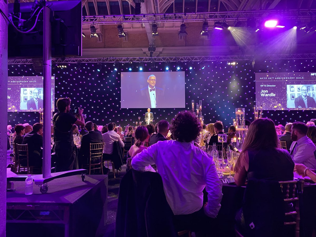Great to be at ⁦<a href="/NFTSFilmTV/">National Film and Television School</a>⁩ Gala tonight. First industry event post Covid. ⁦@TysersEnt⁩ - so many old friends to catch up with. It’s been way too long. #NFTS #NFTSGALA - such a great charity and organisation 🎬📺🎥❤️ alumni talent in abundance…