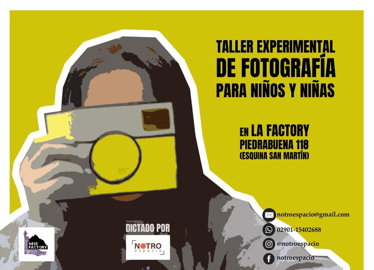 <a href="/AntesQSTarde/">Antes Que Sea Tarde</a> te invita al taller de fotografía para niñas y niños