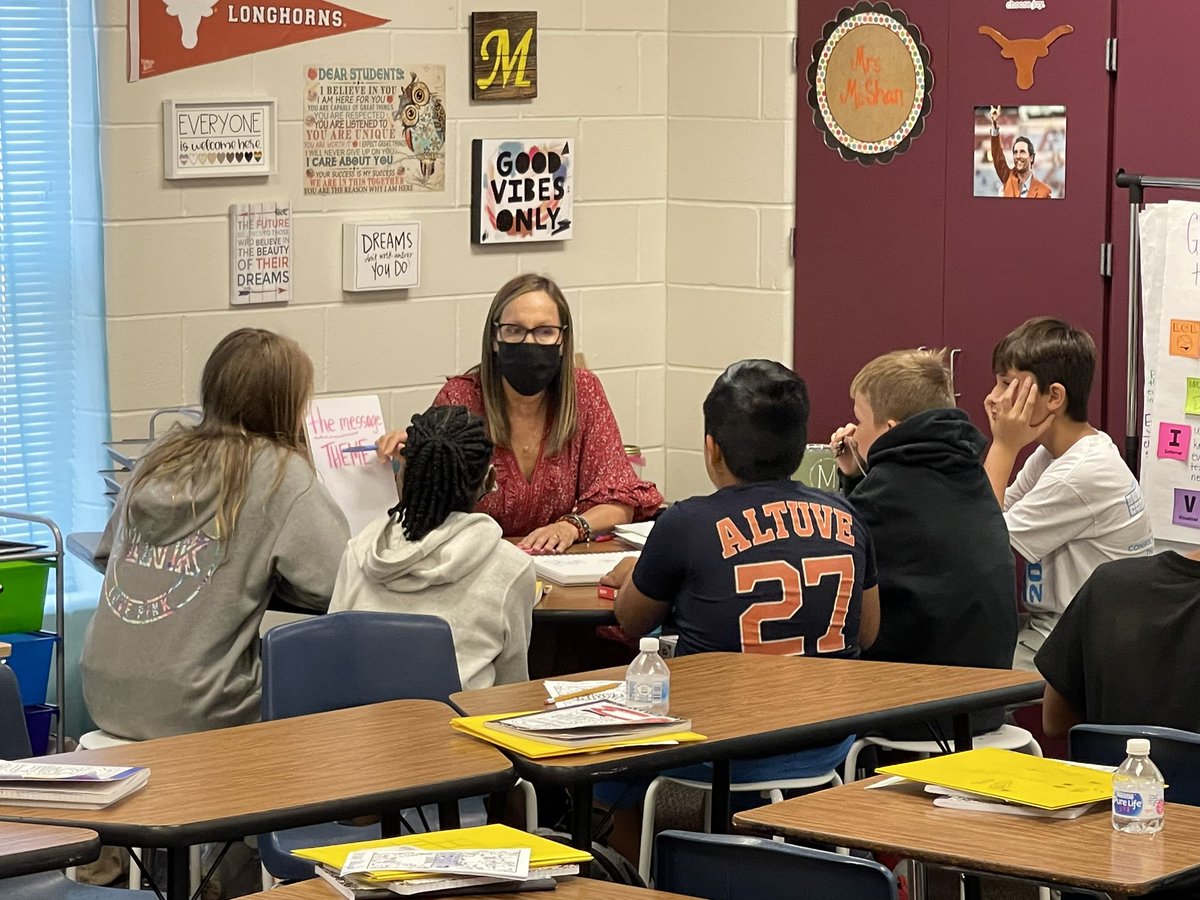ConroeISDSupt's tweet photo. The positive momentum continues for @CryarCISD.  They have a wonderful staff that is collaborative in all that they do. Small group instruction is evident throughout the campus. Students are happy and engaged in the learning process. https://t.co/2jdVt9zkdd