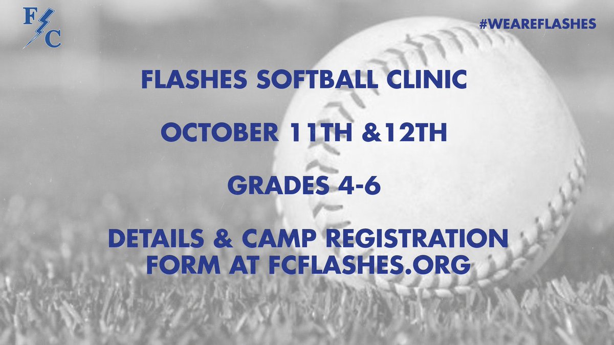 Franklin Central Athletics (@fcflashes) on Twitter photo Join Coach Stricker and the Softball 🥎 team for a Fall skills clinic! More details and registration form can be found at fcflashes.org #WeAreFlashes⚡️<a href="/FTCSC/">Franklin Township Community Schools</a> @FCHSPrincipal Join Coach Stricker and the Softball 🥎 team for a Fall skills clinic! More details and registration form can be found at fcflashes.org #WeAreFlashes⚡️<a href="/FTCSC/">Franklin Township Community Schools</a> @FCHSPrincipal