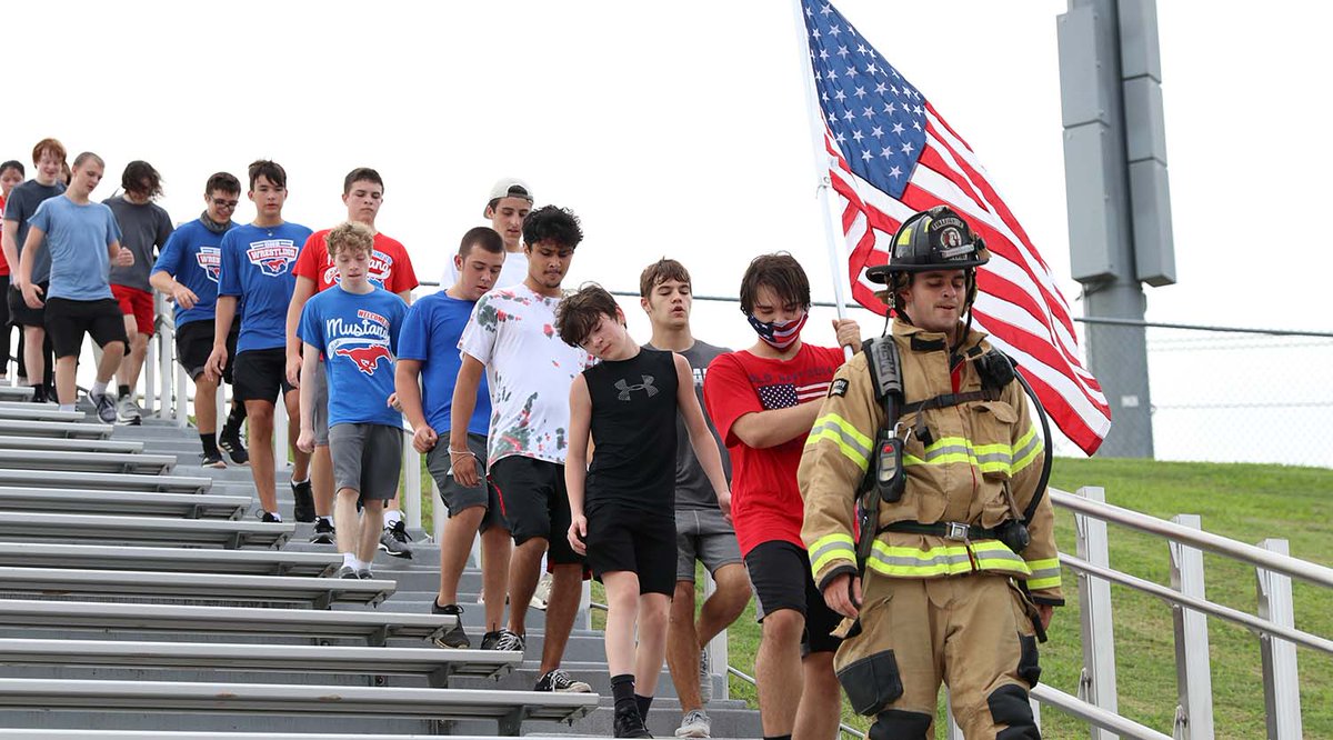The Grapevine High School wrestling team is hosting its second annual 9/11 Tribute Climb on Friday at 7:30 AM in the visitor stands at MPS. The Mustangs started the tradition last year as a way to pay tribute to the heroes of 9/11. Read more here: buff.ly/3tkzYL8