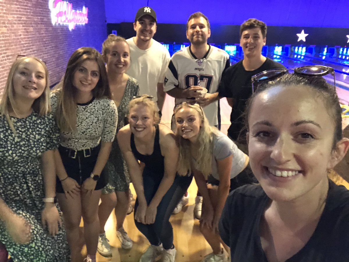Final team bowling night to mark the end of rotation. I have loved every minute of medical &amp; will miss this team so much!! Thank you for an amazing first qualified year - I have learned so much. Now a big change out onto the community for the next rotation! #TeamMed 🌈