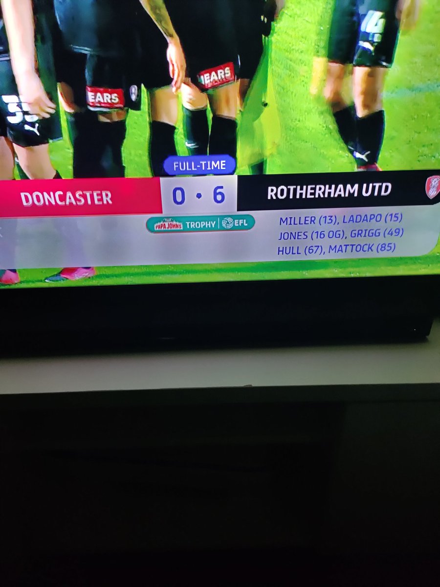 No matter how hard things can be in life, no matter how bad a day you've had.... just be thankful that you aren't a Donny Rovers fan... getting battered by the team you hate more than any other...0-6...AT HOME!😂 #rufc #drfc #efltrophy #utm