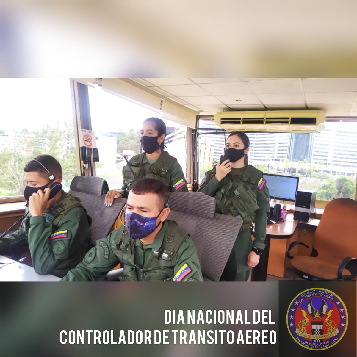 95ETAMIRANDA's tweet photo. Hoy 07Sep nos complace felicitar  a los Controladores Aéreos de la #FANB que día a día velan por el resguardo del espacio aéreo venezolano. Con tan importante trabajo son los garantes de mantener un Tránsito Aéreo seguro, ordenado y eficiente. https://t.co/R4bhd4ev3P