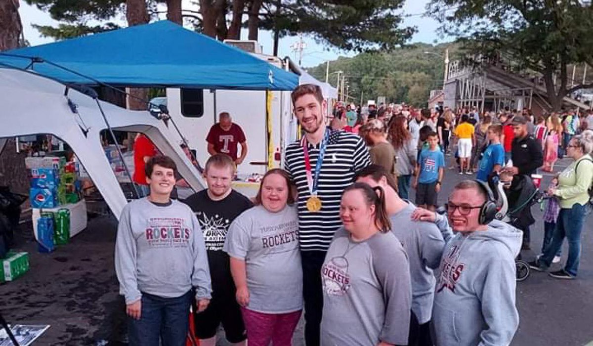 Just look at what an AMAZING group of friends I have! It was a wonderful "End of Summer" Celebration in my hometown of Dover. Seeing these smiling faces made my day complete! TUSCARAWAS COUNTY ROCKETS!!! @specialolympicsoh