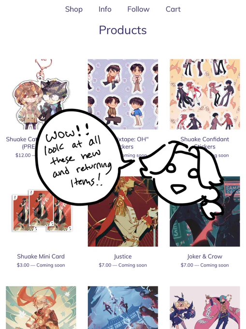shop reopening on sept 15th!! you can look at all the new stuff now though (link below) 