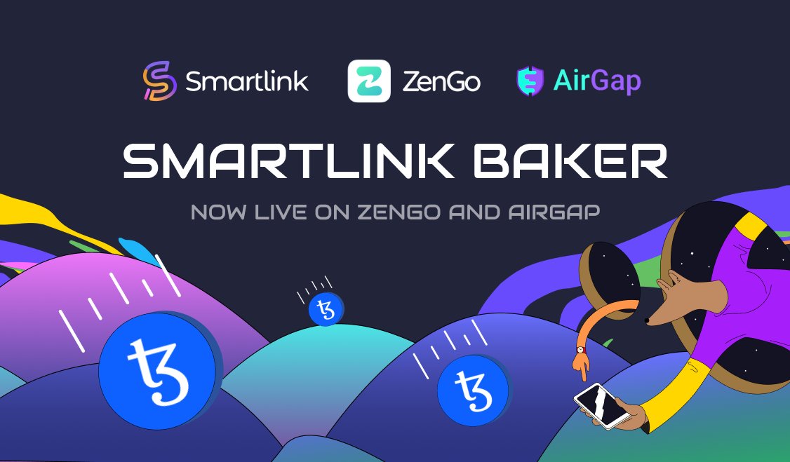 smartlinkHQ's tweet image. 🔥 Smartlink Baker On ZenGo and Airgap 🔥

You can now stake your XTZ through Smartlink Baker on @ZenGo and @AirGap_it wallets.

👉 Smartlink Baker Address: tz1YiuvpfeVAHbnU8akcWErNfQGFHNQ7F45z

#Smartlink #SMAK #Tezos #Baker