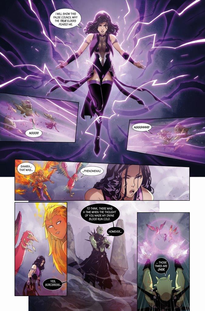 DJINN HUNTER #5 cover and preview pages.<a href="/PREVIEWSworld/">PREVIEWSworld</a> SEP211367 PRE-ORDER Now!!!

Writer: Jay Sandlin 
Art: Fabrizio Cosentino
In shops November 24, 2021