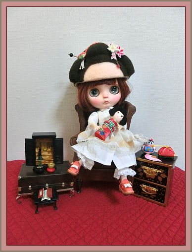 Nananote7285's tweet photo. ブライス用の被り物👒 https://t.co/dFdHgyPMuY