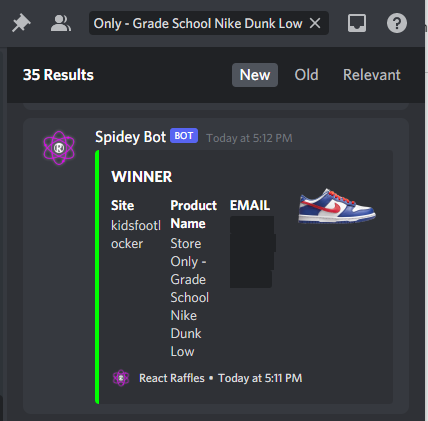 One user 35 wins/waitlists. All accounts made with React Raffles gen🧑‍🍳

Want to join the winning team? Let us know your biggest instore cook.