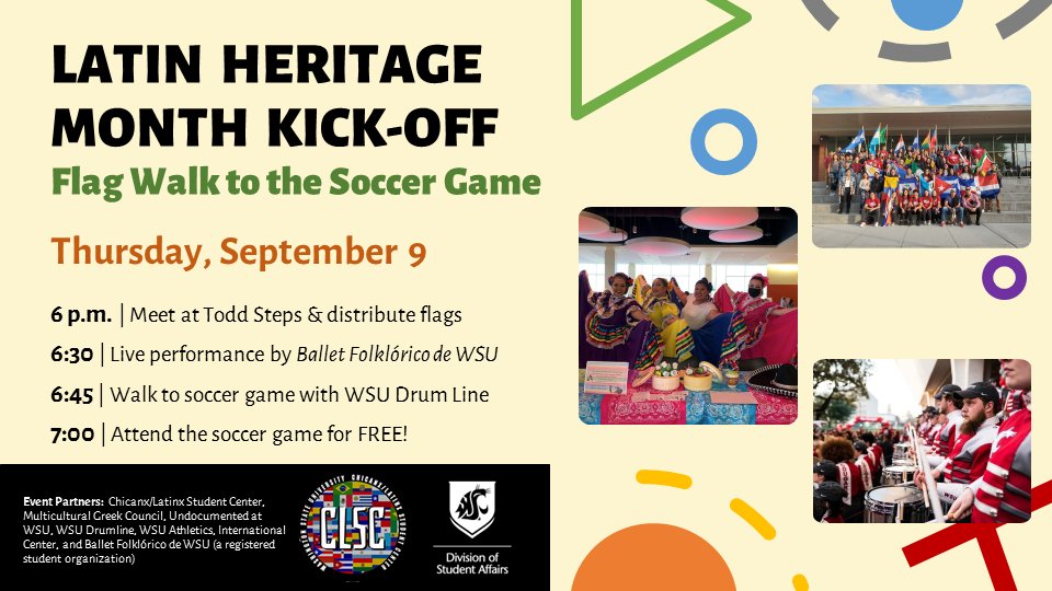 Join us in celebrating #LHM2021 The events kick off Thursday, Sept. 9 at the @WSUPullman Todd steps! #VamosCougs