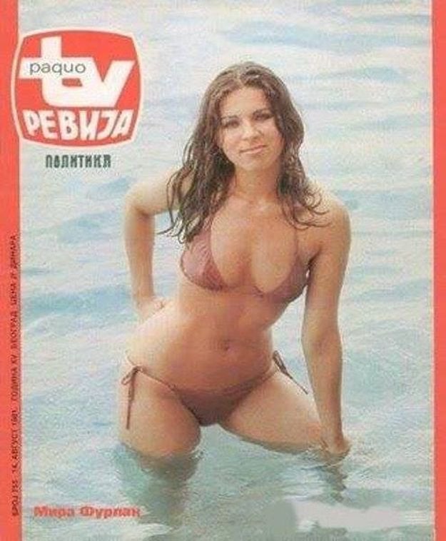 Happy birthday to the late Mira Furlan of Babylon 5 fame. Here she is on an \81 magazine cover.

Go, Sheridan! 
