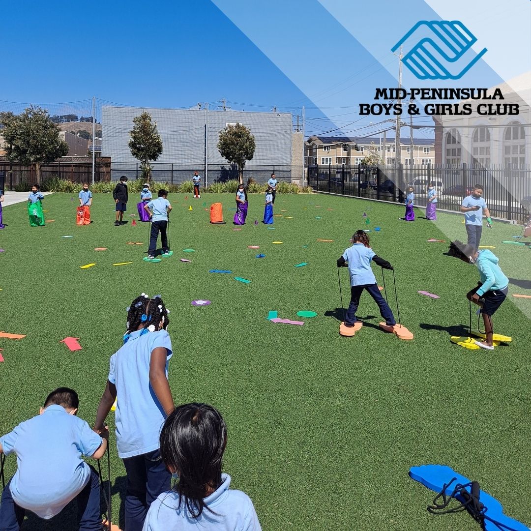 MPBGC's tweet photo. This just in: Our 5th graders are helping our 1st graders participate in our Triple Play program ...and they're having a blast! Every day, MPBGC offers high-quality programs that promote healthy lifestyles. Read more about those programs here: https://t.co/rSDFwVBFNE https://t.co/lJbxN0NoG3