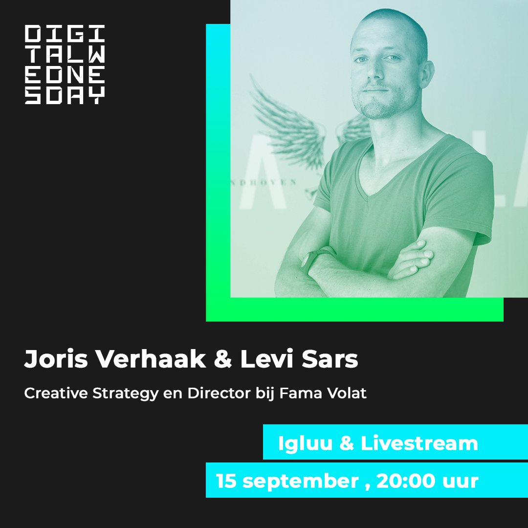 Sprekers @jorisverhaak en Levi Sars van Fama Volat vertellen je aan de hand van de <a href="/Bavaria/">Bavaria</a>  #carnavalvrij campagne hoe een content campagne het gedrag van een #doelgroep kan veranderen. Ben jij 15 september ook bij #DigitalWednesday? Aanmelden: digitalwednesday.nl