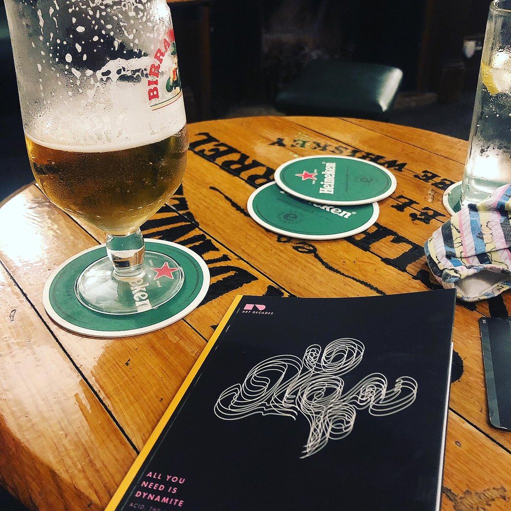 honorarymanc's tweet photo. Another joyous evening in the company of @Mr_Dave_Haslam at the launch of his latest small format book #allyouneedisdynamite with the wonderful addition of #BruceMitchell #drummer #dj #manchester #davehaslam #theangrybrigade https://t.co/PkQwHQ5NKA