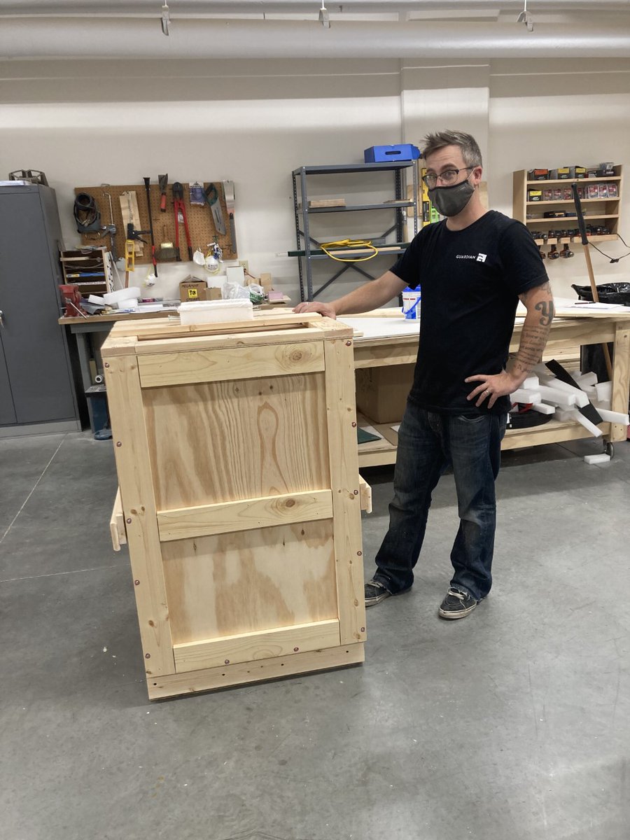 GuardianFAS's tweet image. Thank you @JewishMuseumMKE for trusting Guardian to design, build, and pack the traveling crates for #Blacklist. Kudos to @MuellerLowLife (art handler and artist David Mueller) and @MatthewVivirito for doing such fine work!
#CustomCrate #ArtCrate #TravelCrate #JewishMuseumMKE