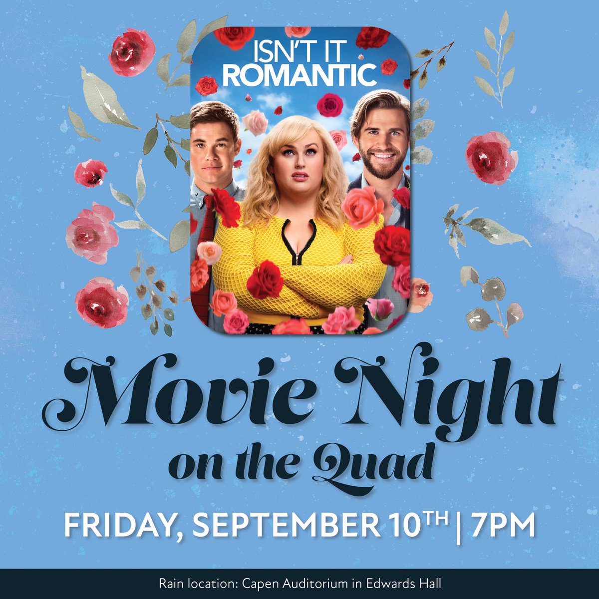 ISUUPB's tweet photo. Just a reminder to join UPB for a Movie on the Quad!
Join us Friday, September 10th at 7 pm for free food and fun! The first 200 students will receive a free blanket! https://t.co/YggkNqnFT9