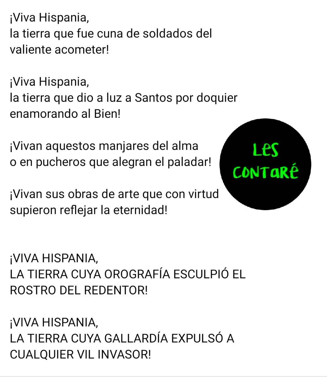 _PerlaTapatia's tweet photo. 🚨 El Yunque difunde video

"Himno para la Hispania Cristiana"

"¡Vivan Hispania, la tierra d María q Jesús mandó a abrazar!"

"¡Viva Hispania, la tierra cuya gallardía expulsó a cual vil invasor!"

"¡Vivan los hijos de tal grande y honrosa nación q VIÓ en la muerte un galardón!" https://t.co/xWsBj3zpjR