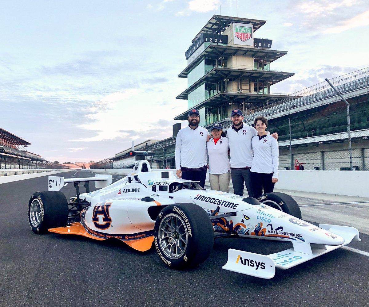 AuburnEngineers's tweet photo. Puttin' the AU in Autonomous: A team of Auburn engineering students just made history at the Indianapolis Motor Speedway.

#Auburn #WarEagle #AutonomousVehicles @AuburnU
 @IMS

https://t.co/TFiEaaYADe https://t.co/7mOIAzbIg0