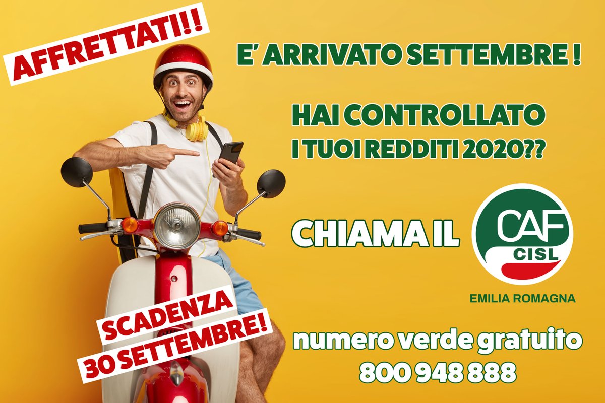 📌SAVE THE DATE !
Sta per scadere il termine per la compilazione del modello 730!
Controlla qui 👉cafcisl.it/schede-562-doc…