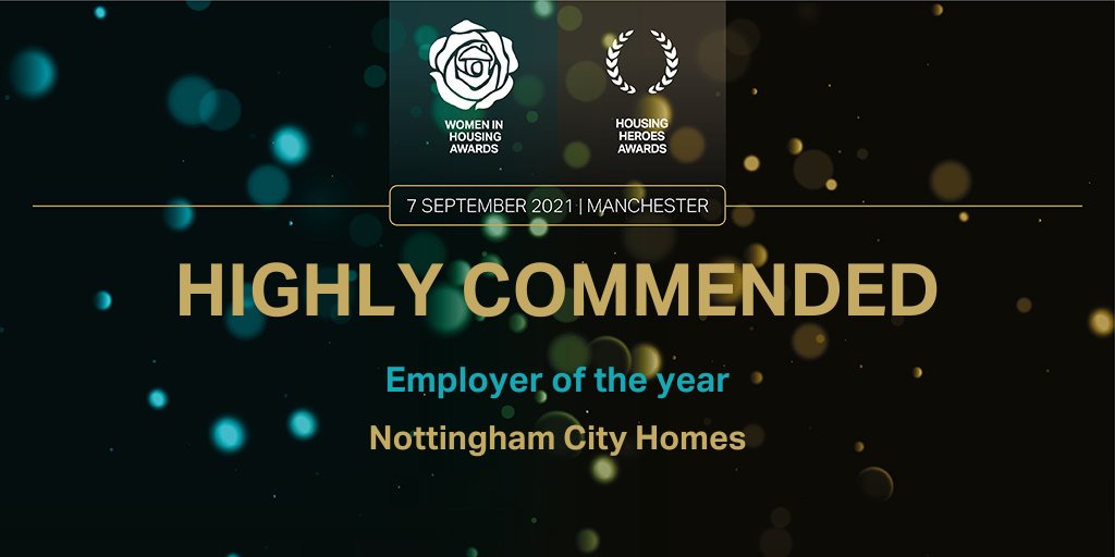 Well done to @nottmcityhomes for being highly commended in the Employer of the year award. #HousingHeroesAwards #WIH