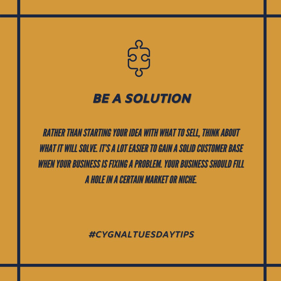 Is your product or service fixing a problem that needs fixing or are you creating problems just to fix them?

#beasolution

#cygnaltuesdaytips