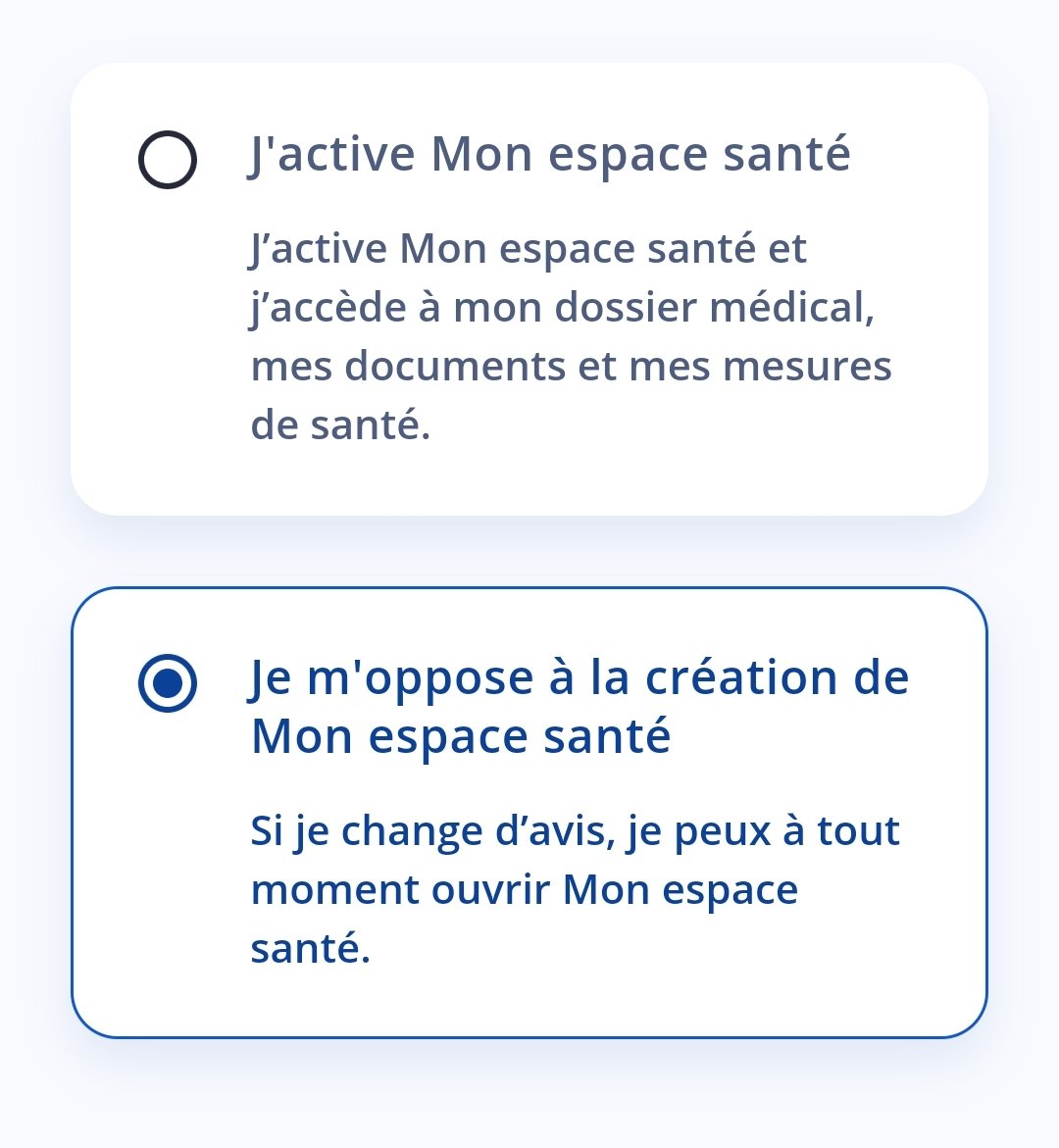 Fransgenre's tweet photo. Le DMP fait courir le risque aux personnes transgenres d'être outées à chacun‧e de leurs praticien‧ne‧s médic sans leur accord.

Pour s'opposer à la création automatique de '' mon espace santé'' (nouveau DMP), c'est par ici
https://t.co/E7SY7cQpr3 https://t.co/M6FEMc90Lr