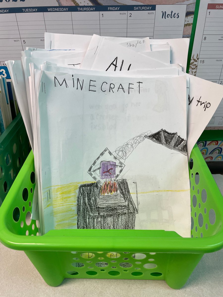 MsB_Gr8Falls's tweet photo. Ummm, hello writers!!! Got started on Day 1 making books, and these 2nd grade authors are blowing me away. We’ve got fiction, nonfiction, sequels, and some serious authors @Gr8FallsES 

Now these published books are in the library for others to read! https://t.co/YKrqeMbMOe
