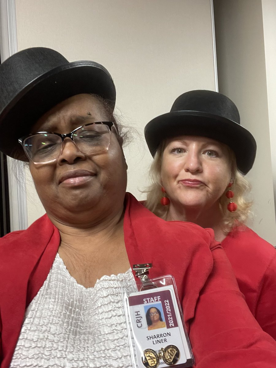 The Butterfly Circus in the LGI  The ringmasters and the butterfly have arrived. #teamCRJH