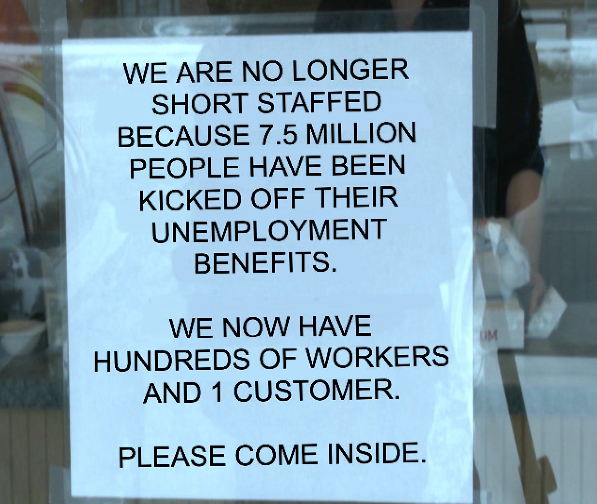 wow cant believe restaurants are putting up signs like this now