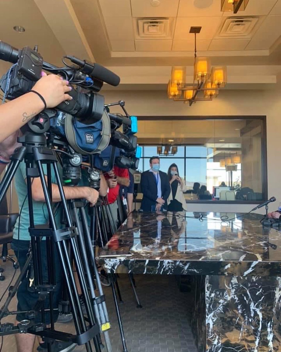 MassMediaCC's tweet photo. MassMedia coordinated a press conference this morning for our client @VegasBattleBorn regarding a high-profile case. Tune in to your favorite local newscast today to learn more! 🎥 #pressconference #clientwork #mediacoverage #battleborninjurylawyers https://t.co/bX89nngLJX