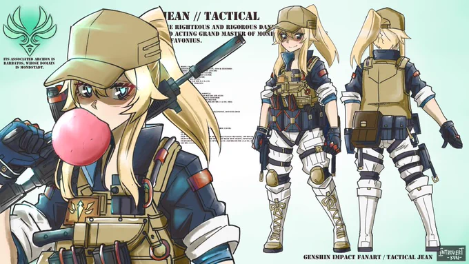 Tactical Jean Done!

Another one finish! 2 more to go.
I hope you guys like it.

#GenshinImpact #genshinimpactfanart  #tactical 