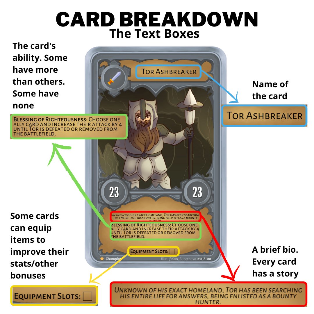 champsoverthere's tweet photo. More breakdowns! The text boxes are arguably the most important parts of the card
#tcg #homemadeTCG #TCGhomemade #tcgcommunity #tcgart https://t.co/VuiylSglgr