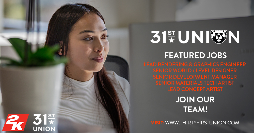We are an inspired team of creators who strive to impact the entertainment world through passion and imagination. Our mission is to bring fun, inspiration and awe to our lives and to our community. Join us!

thirtyfirstunion.com/#careers-secti…

#gamedev #devjobs #WeAreHiring