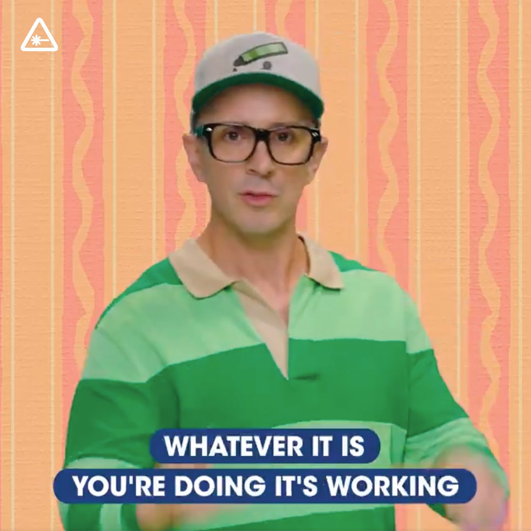 nerdist's tweet photo. all I needed to hear today #BluesClues25 https://t.co/2MNfbgESeM