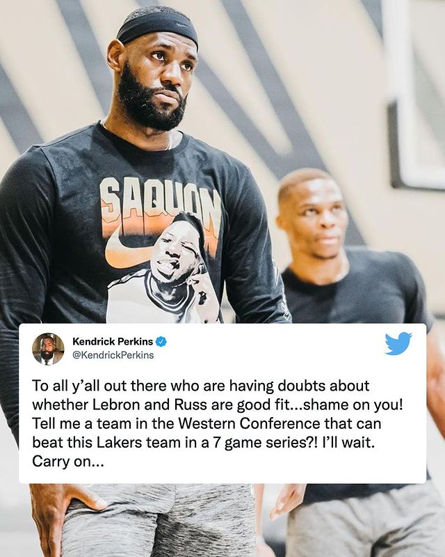 Sportinal1's tweet photo. Thoughts on this?
Via 📷 kendrickperkins
#kendrickperkins #lakers #sportinal https://t.co/V5sBTfeQGp