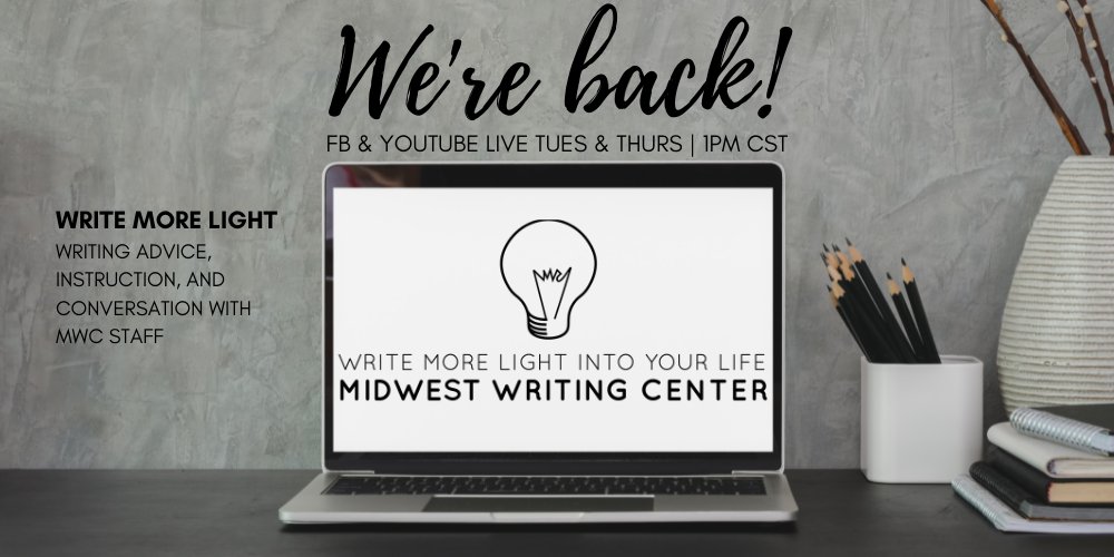 MWC_QC's tweet photo. #WriteMoreLight is BACK September 21 &amp; SUPER excited about the autumn lineup!
If you didn't get to hang out with us last year, we'll go live for a short video on Sept. 16 &amp; we'd love to have you there to give input &amp; help us get a feel for the pulse of the midwest #WritingScene! https://t.co/rfkwSrKQjG