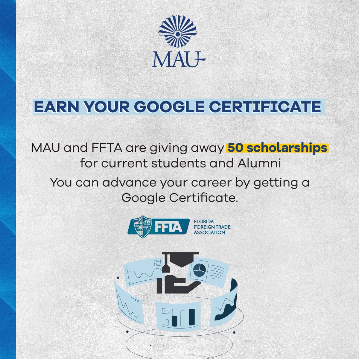 MAU_FL's tweet photo. MAU current students and alumni don't miss out this great opportunity. If you are interested, in becoming Google Certified, email our Student Services Department for more information at: apena@maufl.edu https://t.co/yUHf5G5yyQ