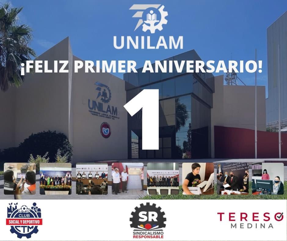 UNILAM4_0's tweet photo. El día de hoy estamos muy contentos de celebrar el primer año de la Universidad Laboral de México 4.0 "Miguel Ramos Arizpe", agradecidos con nuestros alumnos, facilitadores y personal administrativo quienes en conjunto llevamos a cabo la misión de la UNILAM. https://t.co/5fU2N7KzB6