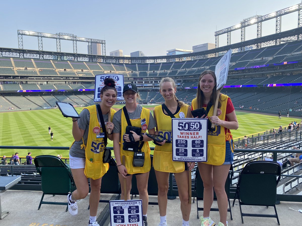 MSUDenverWBB's tweet photo. Rockies 50/50 Raffle ✔️

#GoRockies⚾️💜 https://t.co/Zsun2iRezm