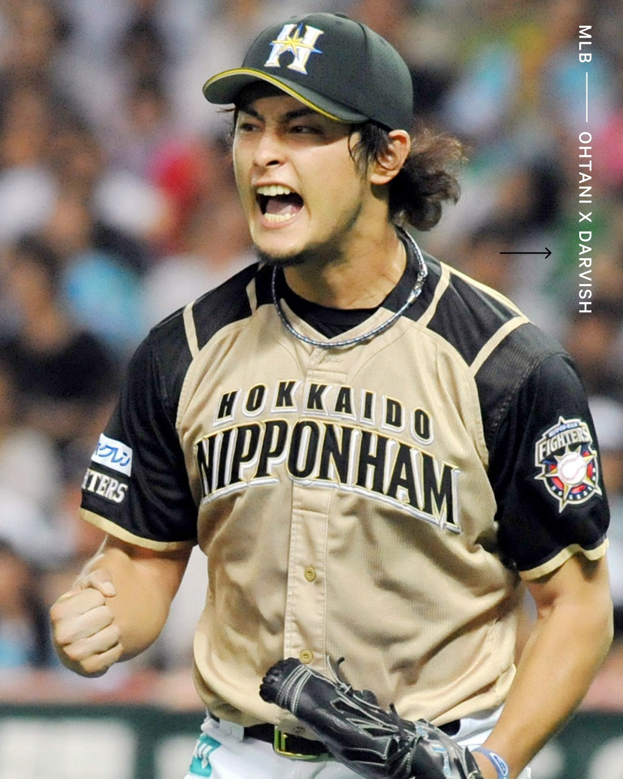 X 上的The Athletic：「Shohei Ohtani and Yu Darvish both played for the Hokkaido  Nippon-Ham Fighters in Japan at different times. In fact, Hokkaido offered  Darvish's No. 11 jersey to Ohtani during recruitment. “