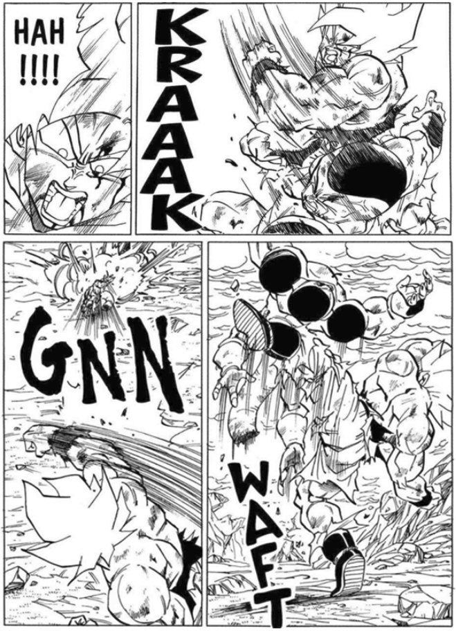 Dragon Ball Manga Panels Super Saiyan Goku Vs 100 Full Power Final Form Frieza On Dying Planet Namek Dragon Ball Z Manga スーパーサイヤ人悟空vs100 フルパワーファイナルフォームフリーザオンダイイングプラネットナメック星 ドラゴンボールz