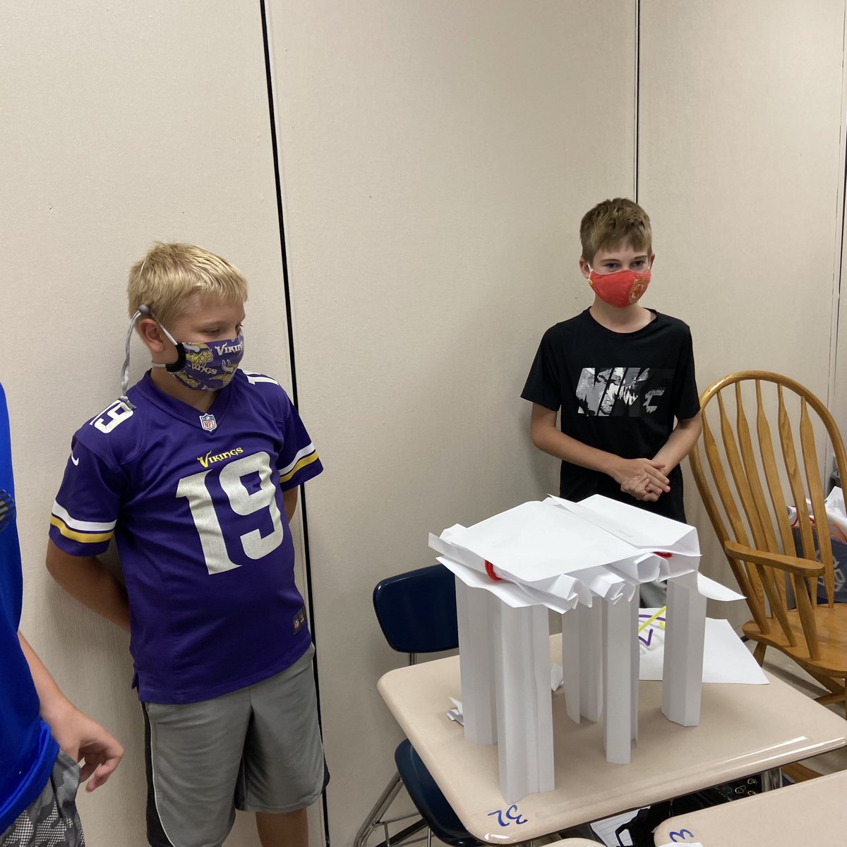Weststarcenter's tweet photo. 6th Graders practicing team building skills by building paper towers!#ECCS1stWeek https://t.co/WhE1CTkjhC