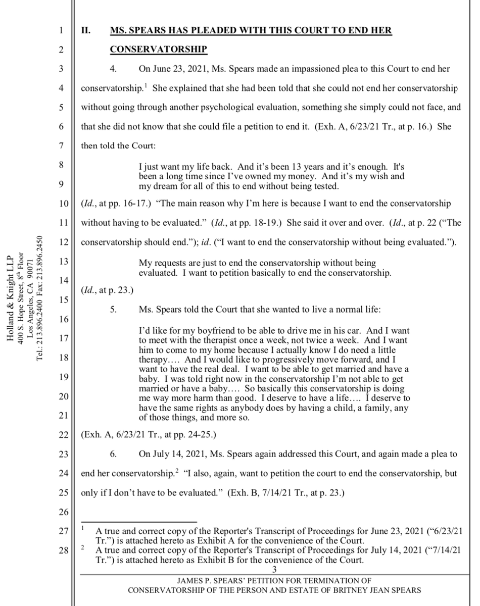 notedyourhonor's tweet photo. 🚨🚨 BREAKING: JAMES P. SPEARS’ PETITION FOR TERMINATION OF CONSERVATORSHIP OF THE PERSON AND ESTATE OF BRITNEY JEAN SPEARS🚨 🚨 #FREEBRITNEY https://t.co/8t5q7dBSqY